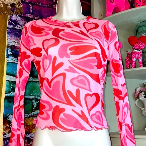 New Sexy mesh Long Sleeve Top - Picture 4 of 11